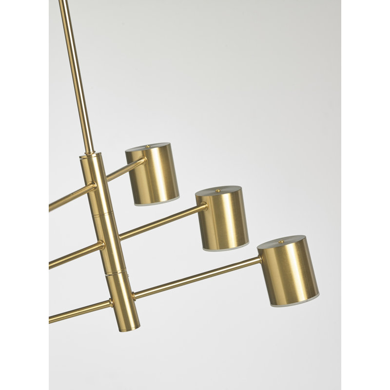 Ambriz 3 - Light LED Unique/Statement Pendant, Gold