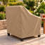 Housse pour chaise de patio robuste et de qualité supérieure - Protecteur respirant et résistant avec PVC résistant à l'eau, ourlet élastique réglable, sangles à fermeture par clic et évents - Goodman-83640549