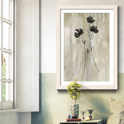 " Sumi-e Silhouette III " Oil Painting