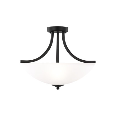 Geary Medium Three Light Semi-Flush Convertible Pendant from Generation Lighting 