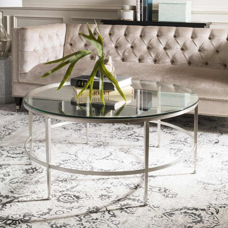 Edmund Cocktail Table, Antique Silver Gilt