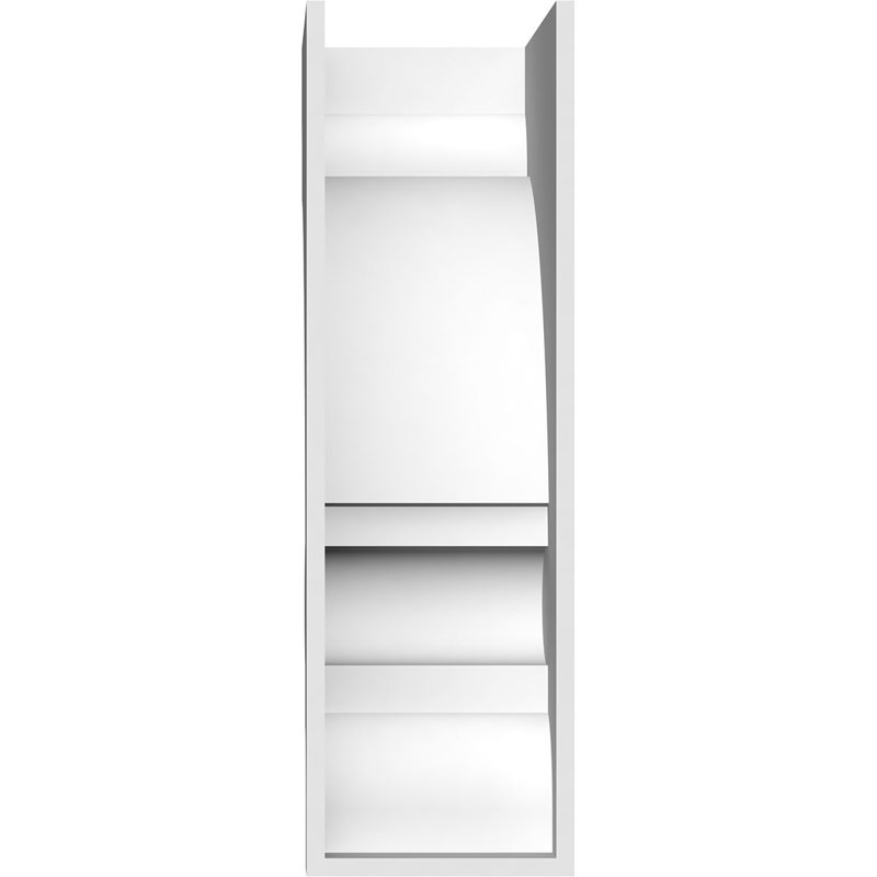 Corbeau en PVC standard de qualité architecturale Diane, H 18 po x l 5 po x P 9 po
