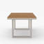 Table de salle à manger de patio, teck Tevara et table d'extérieur en aluminium pour 6 à 8 personnes avec structure résistante aux intempéries pour terrasse-1050107504-1050107506