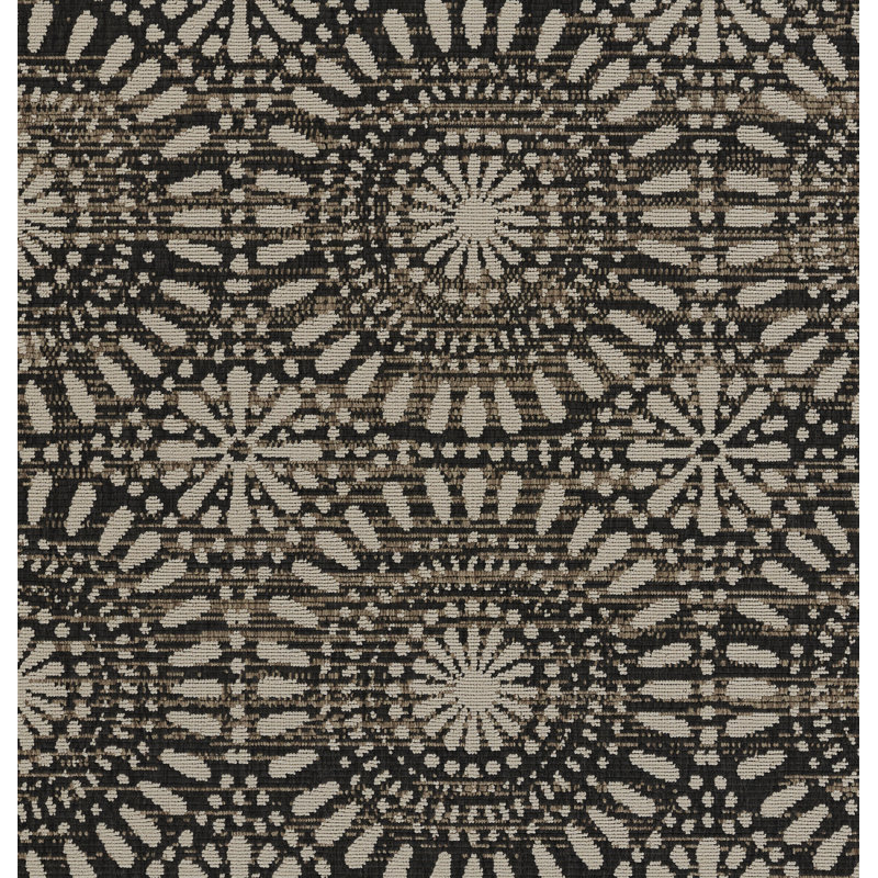 Tapis intérieur / extérieur en polypropylène tissé à la machine Jaymeir, Rectangle 5 pi 3 po x 7 pi 6 po