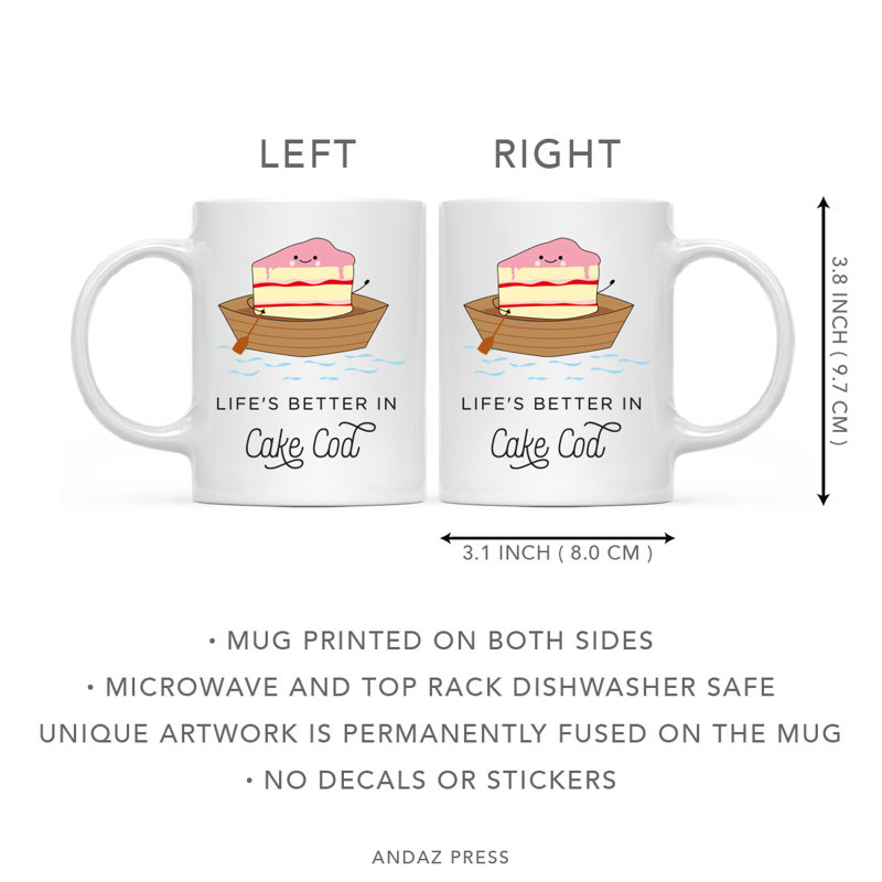 Tasse à café Funny Food pun, Tranche à gâteau