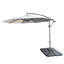 Parasol de patio suspendu 10 pi gris