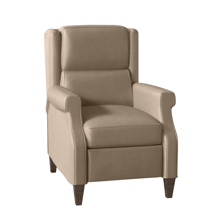 Gallaway Recliner, Aline Fumo Genuine Leather, Cobblestone, Manual