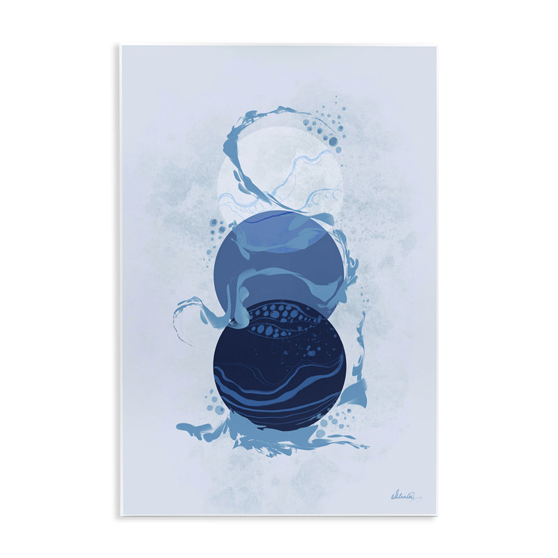 "Cercles avec eau tourbillonnante", Ishita Banerjee, H 19 po x l 13 po