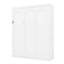 Grand lit escamotable mural avec tablettes