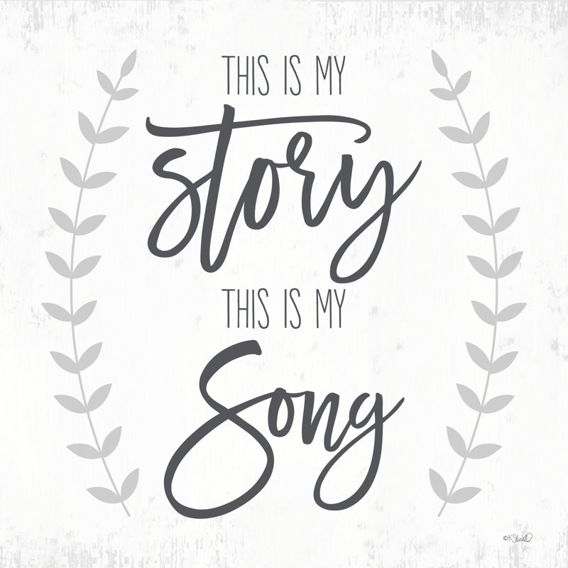 This Is My Story I - impression, H 30 po x l 30 po, Non, Cadre simple blanc
