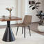 Chaises de salle à manger en cuir, chaises de cuisine en similicuir de style Mid-Century-9896395-9896392