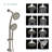 Multifunction Dual Shower Head 4.7" Round Shower-77055375