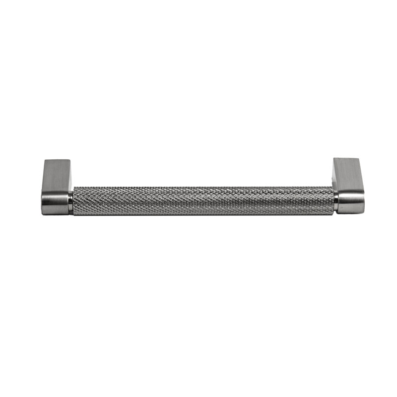 Ensemble de 2 poignées moletées Zenith, Nickel brossé, 5.06"