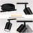 Plug In Track Lighting LED, Black 4-Light Kitchen Light Kit, Plug In Wall Light With 14.8Ft Power Cord, Rotatable Ceiling Spotlight(GU10 Socket, NO Bulb)