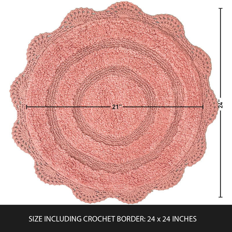 Casanova Non-Slip, Blush Pink, 24" L x 24" W