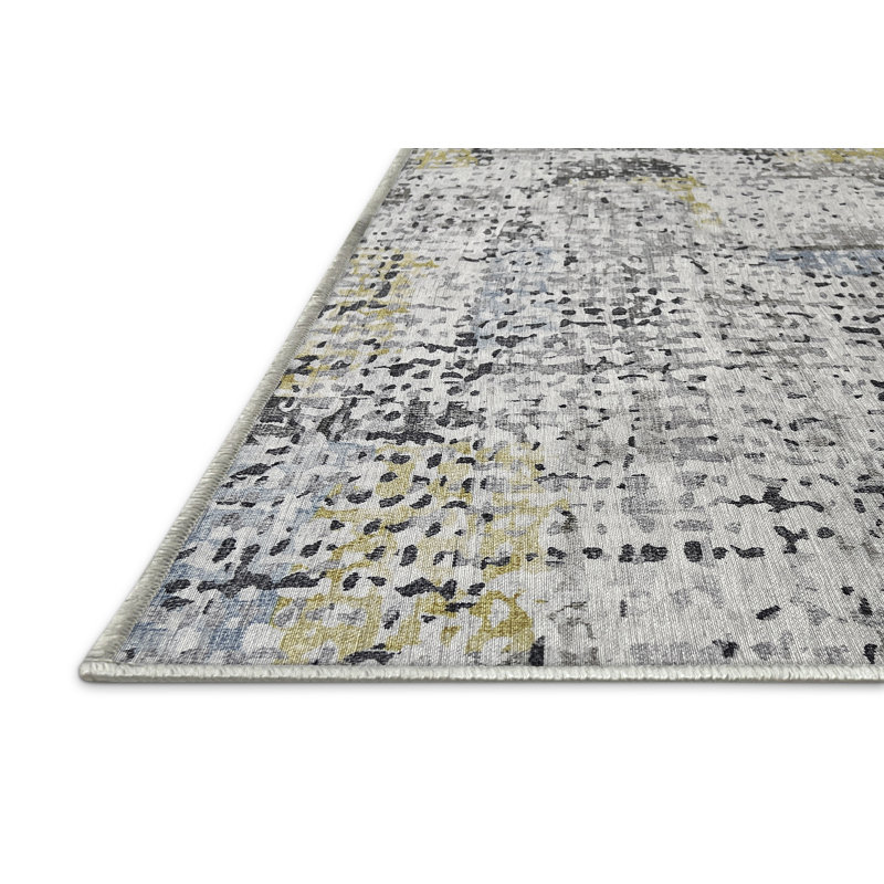 Dillinger Chenille Abstract Indoor Rug, Rectangle 4' x 6'
