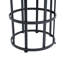 Table d'appoint en céramique avec structure en fer thermolaqué - Décoration de patio légère et résistante aux intempéries
