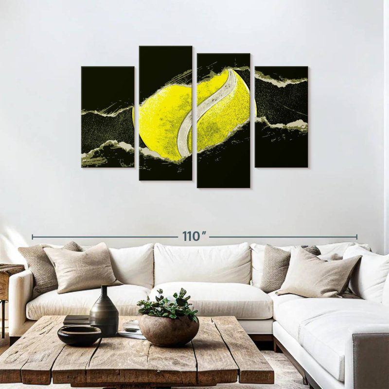 Sireci Grunge Tennis Ball, 48" H x 75" W