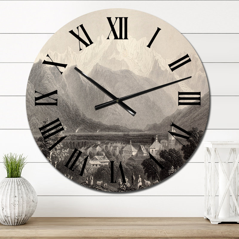Horloge murale Mont Blanc, Moyen