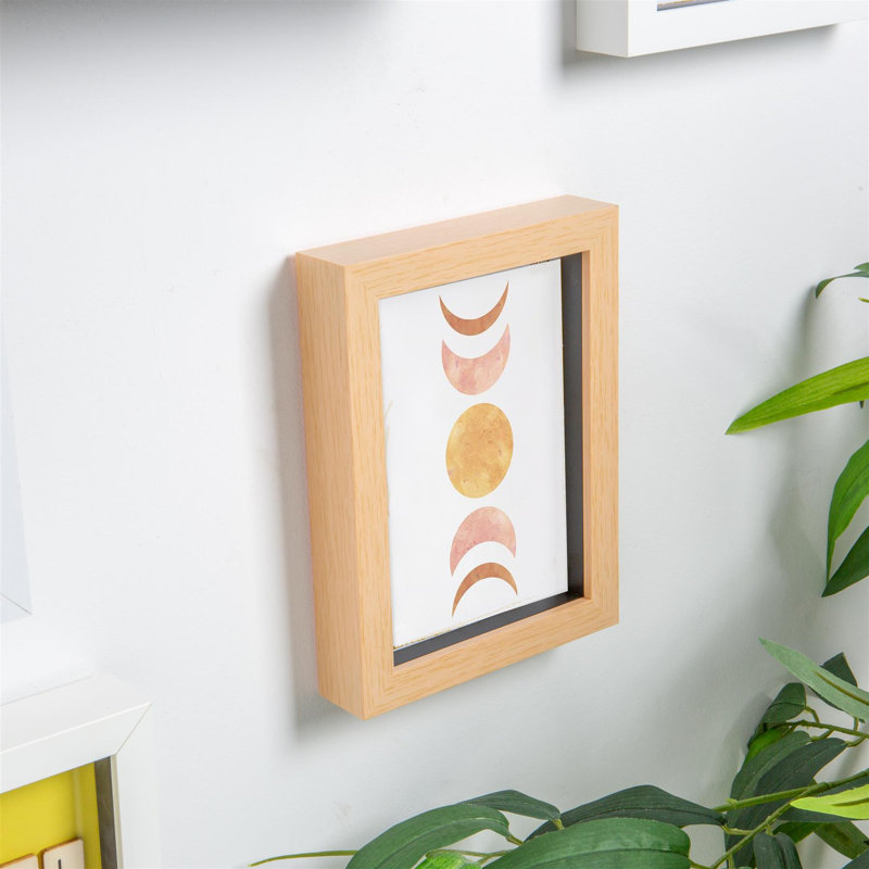 Shadow Box Picture Frame, 20cm H x 15cm W x 3.5cm D, Beige