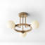 Eveliina 3 Light Glass Semi Flush Mount-1470603572