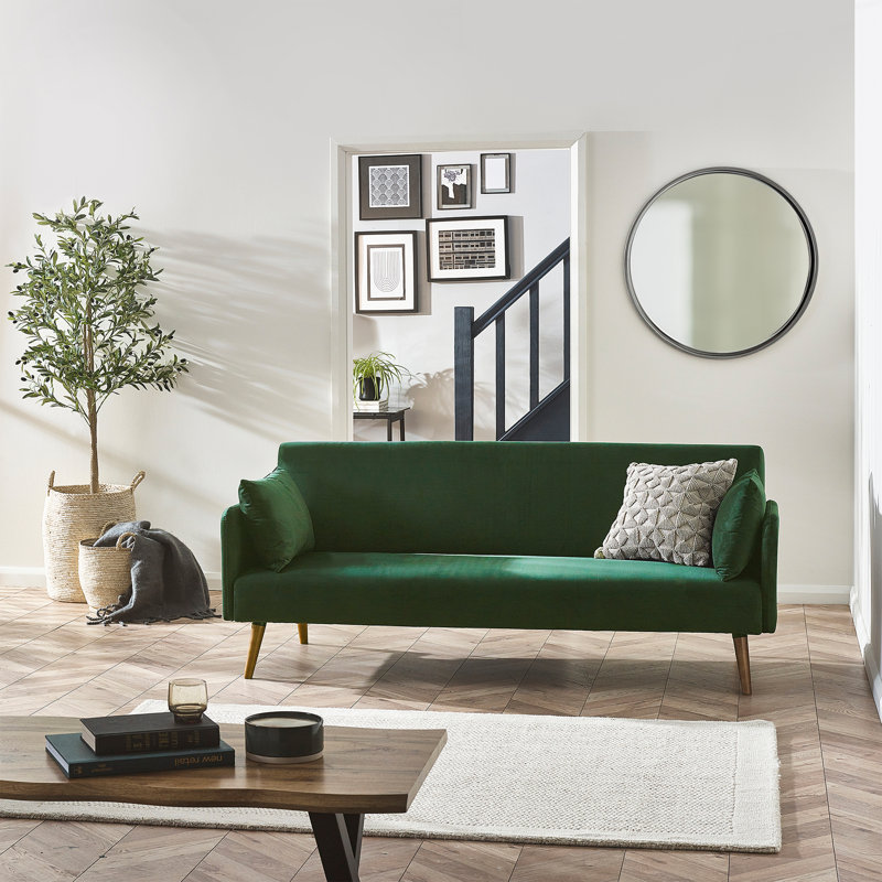 Elkridge Upholstered Sofa Bed Double, Green