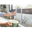 Robinet de cuisine rétractable à poignée unique avec fonctions Power Boost et Reflex de Moen Arbor-9328089