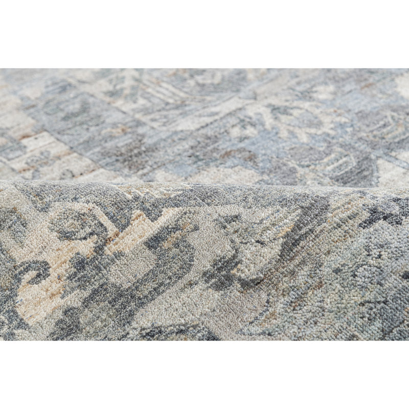 Handmade Wool Oriental Area Rug, Rectangle 5' x 8'