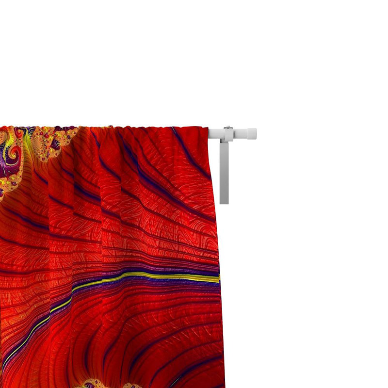Panneaux de rideaux semi-transparents abstraits, l 40 po x L 61 po