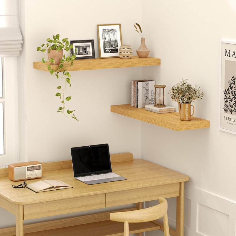 MDF Floating Shelf, Oak