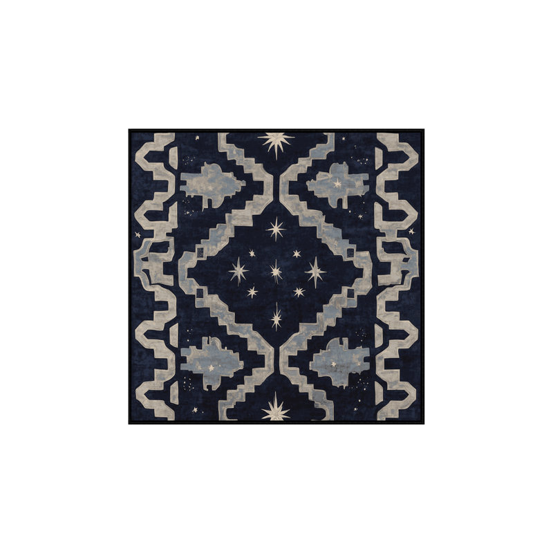 Machine Washable Gray Area Rug, Square 7'