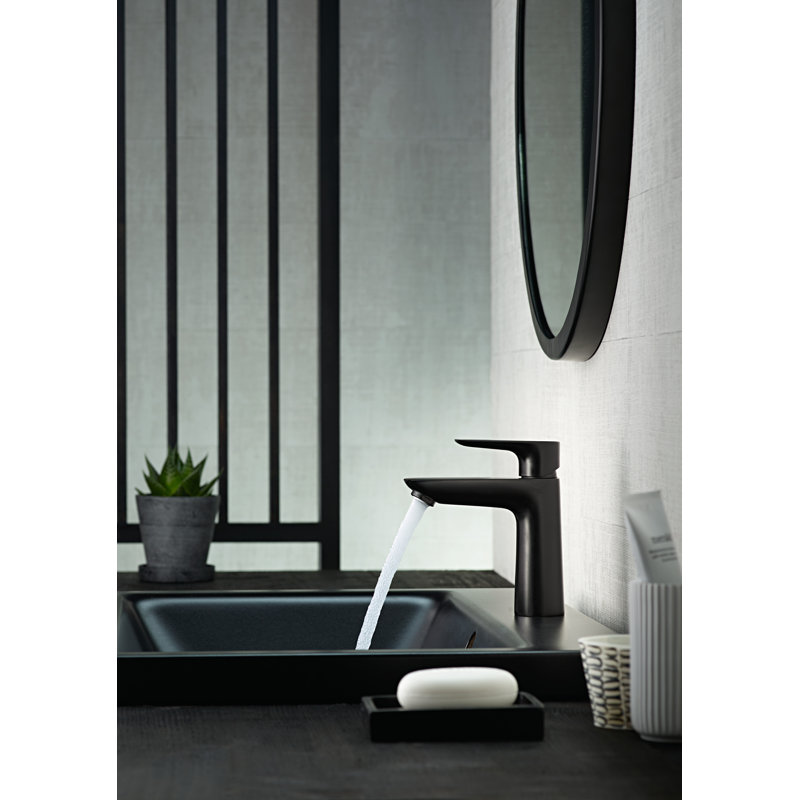 Talis E Single-Hole Faucet 110 with Drain Assembly, 1.2 GPM, Matte Black