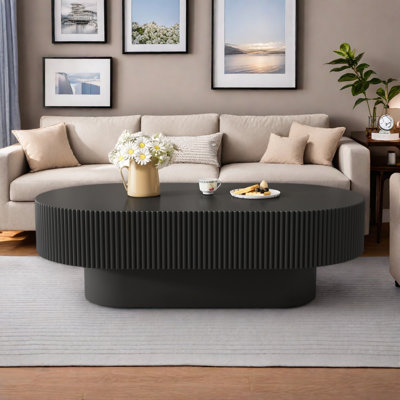 Table basse ovale
