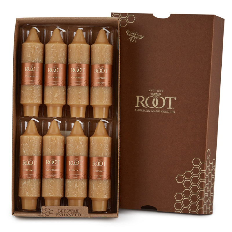 Bougie conique non parfumée, Cire d'abeille