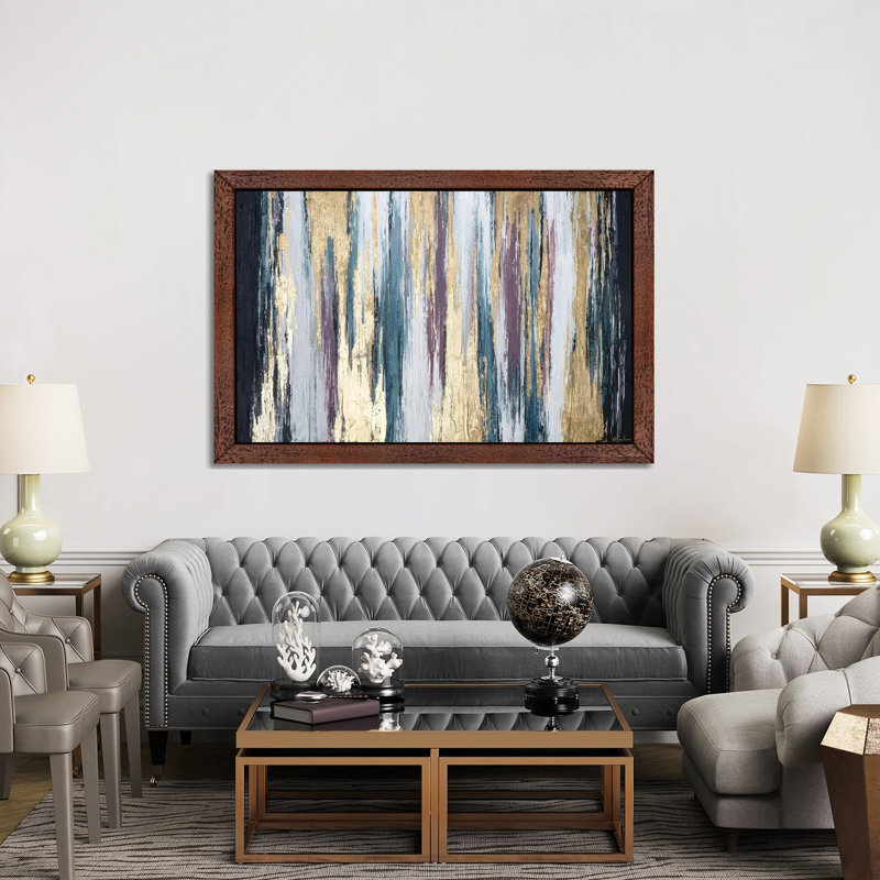 Walk Of Pride - Painting on Canvas, 101.6 cm H x 66.04 cm W, Brown Floater Framed