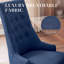 Chaise d'appoint rembourrée en bois manufacturé et massif Gailord-111694884