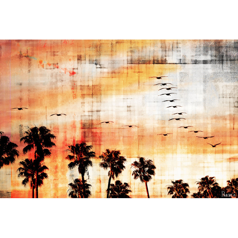 « ocean trails » par parvez taj,-impression sur toile tendue, 30 po x 45 po