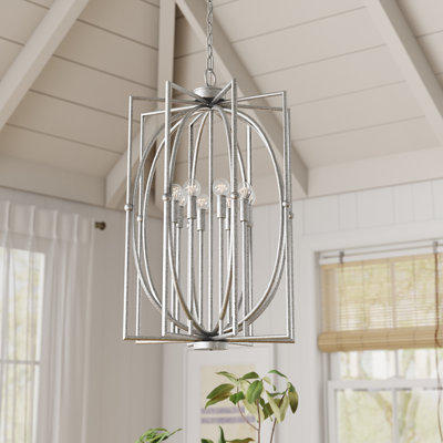 Barbara 6 - Light Dimmable Geometric Chandelier