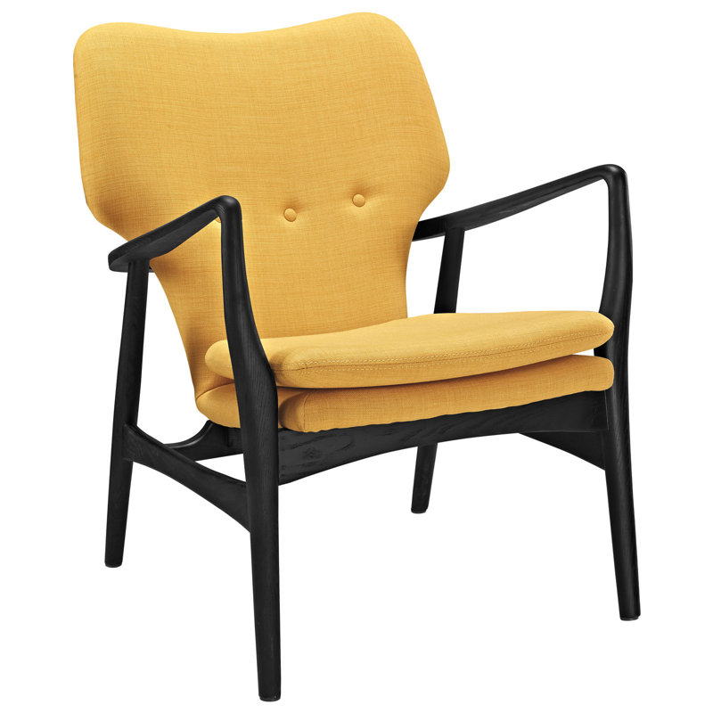 Méridienne Modway Heed, Noir / jaune