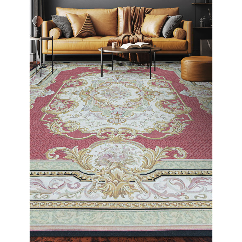 Aubusson Wool Oriental Area Rug