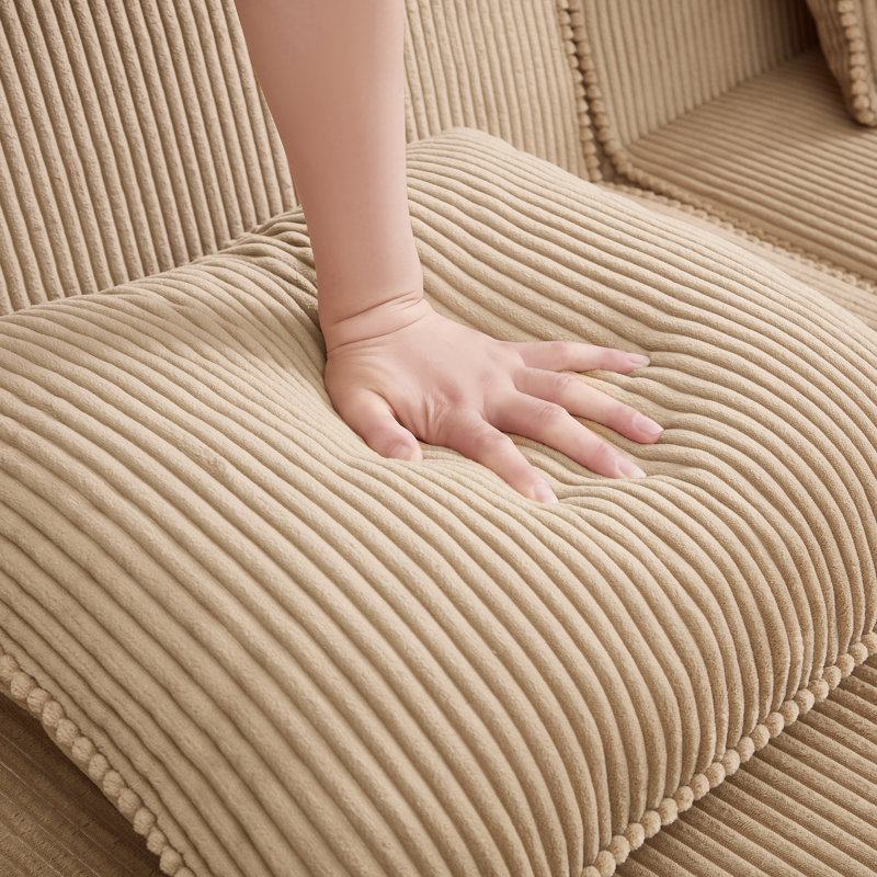 Canapé modulaire Cloud avec assise profonde, Velours côtelé chameau