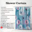 Delicate Dandelion Designs - Rideau de douche standard 1 pièce-1518164574