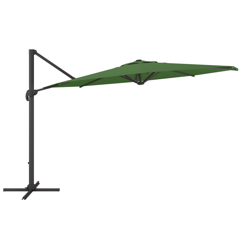 Parasol porte-à-faux octogonal de 11,3 pi Gribble, Vert forêt