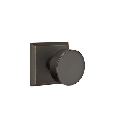 Emtek Privacy Knobset w/ Sandcast #6 Rosette and Round Knob