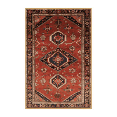 Machine Washable Persian Brown Area Rug