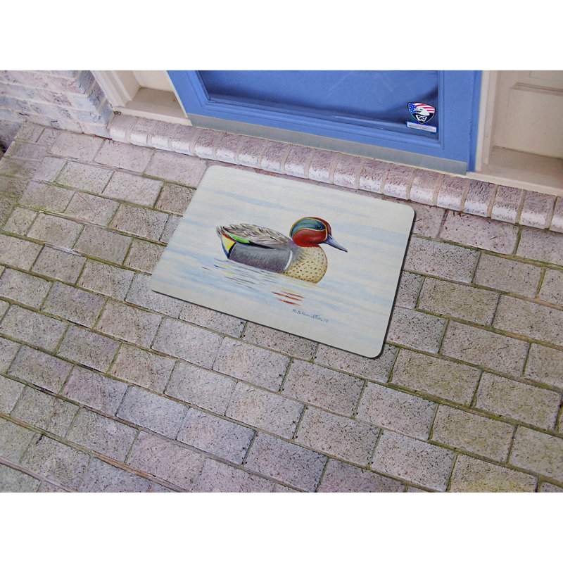 Tapis d'entrée / extérieur antidérapant Aubrianna, Rectangle 1 pi 6 po x 2 pi 2 po
