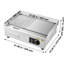 Plaque chauffante commerciale en acier inoxydable 21,06 x 11,81 pouces 1750W 122 - 570f