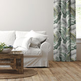 Frondosa  Seagrass Cotton Pinch Pleat Drapery Panel Set of 2
