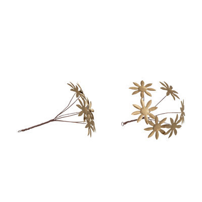 Golden Toleware Blossom Bunch Ornament in Iron