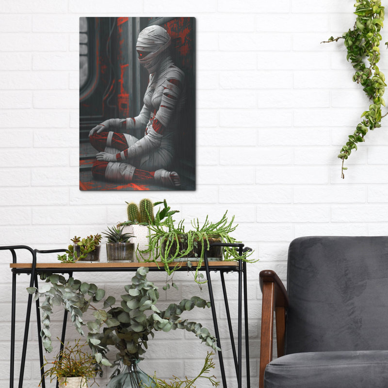 Art mural en métal luxueux «Lost In Time» par r3darch0n, H 16 po x l 12 po